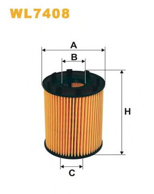WIX FILTERS wl7408 -  Фильтр масляный двигателя
